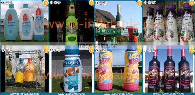 customized best seller inflatable replica water bottle for promotion