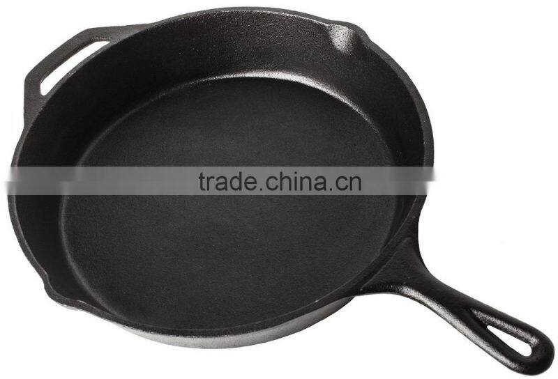 Camping cookware cast iron skillet/fry pan/Grill Pan