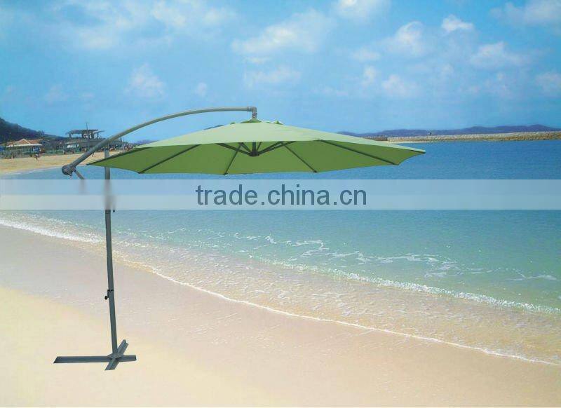 NEW OUTT 3 METER CANTILEVER OUTDOOR UMBRELLA PATIO GARDEN MARKET SUN SHADE BEIGE