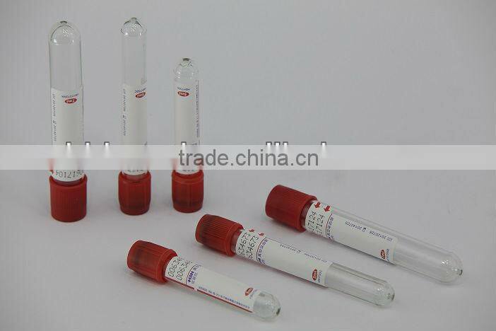 Disposable vacuum blood collection clot activator tube