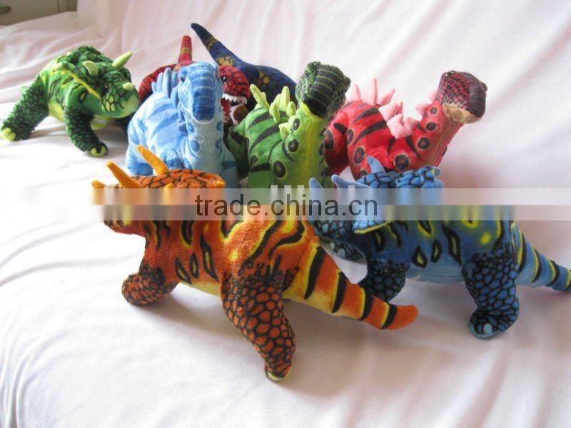 95cm Length Realistic Dinosaur red plush toy