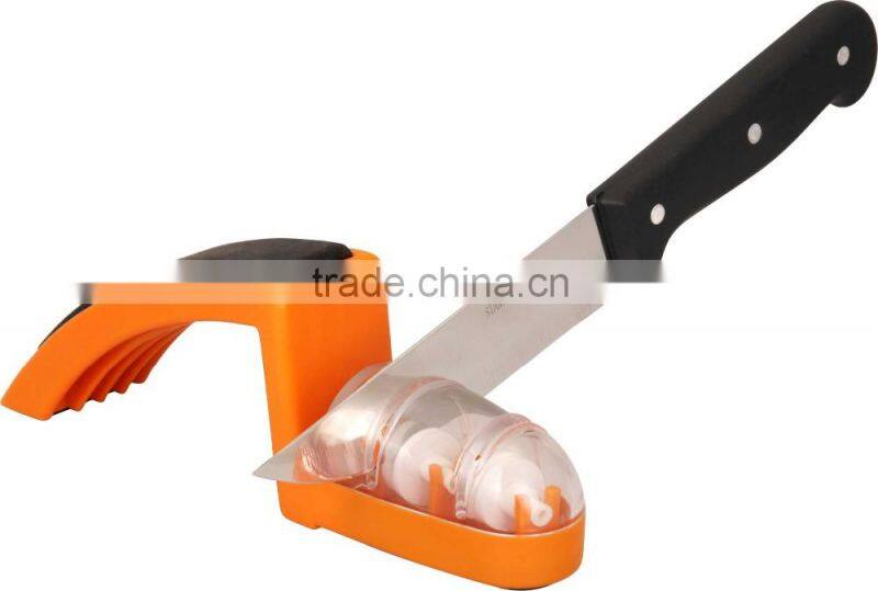 ABS+PC+EVA+Diamantane 19.8*4.1*6.5 Top quality kitchen knife sharpener