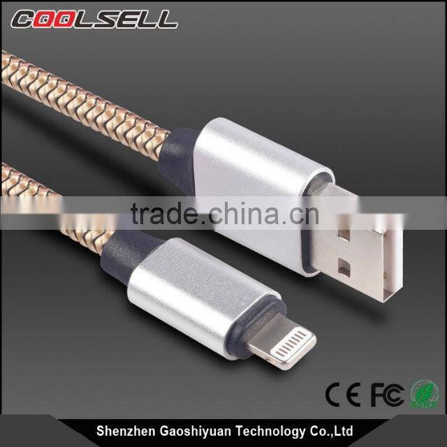 Reliable Braided MFi usb cable MFi Certified Charging and Syncing usb data cable for iPhone 6s