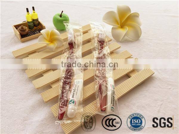 Travel set toothbrush with toothpaste