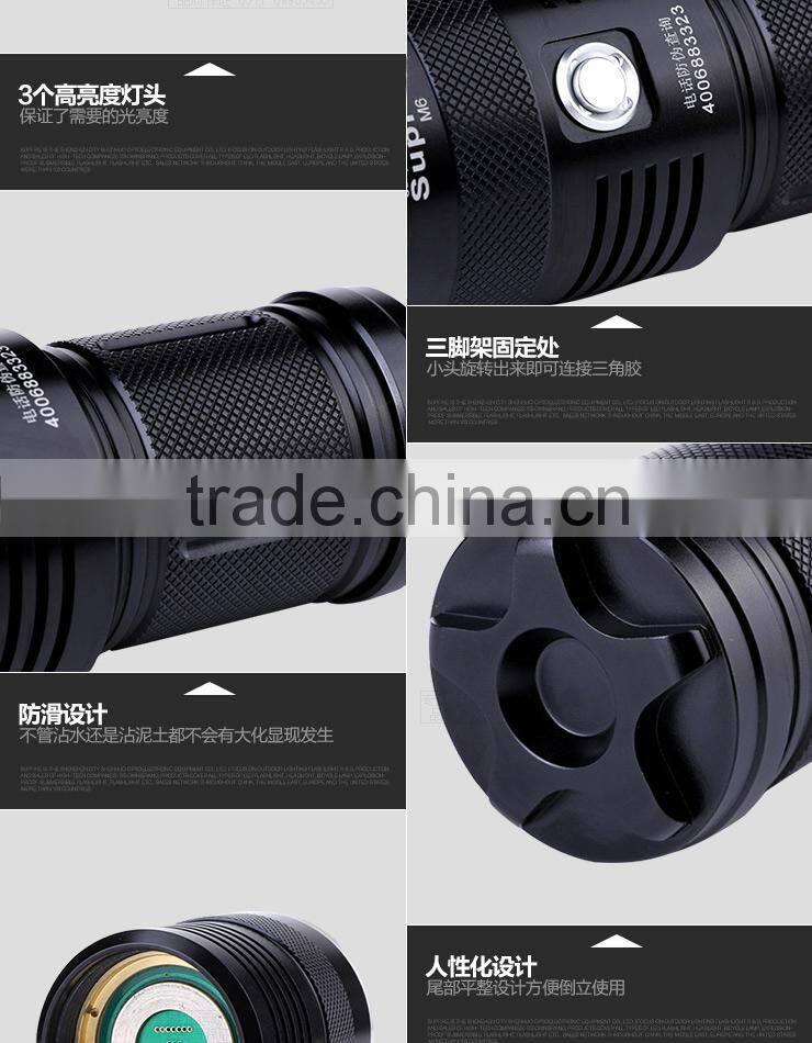 High Lumen Brightest led torch 2000lumen creative led flashlight torch