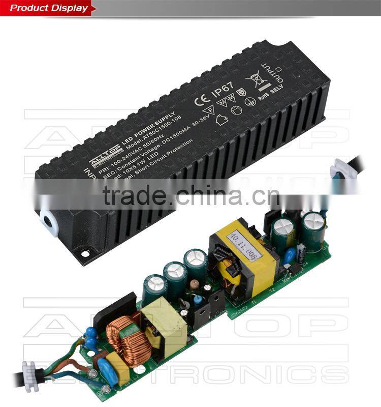 3 year warranty constant current 1800ma 60w waterproof led driver