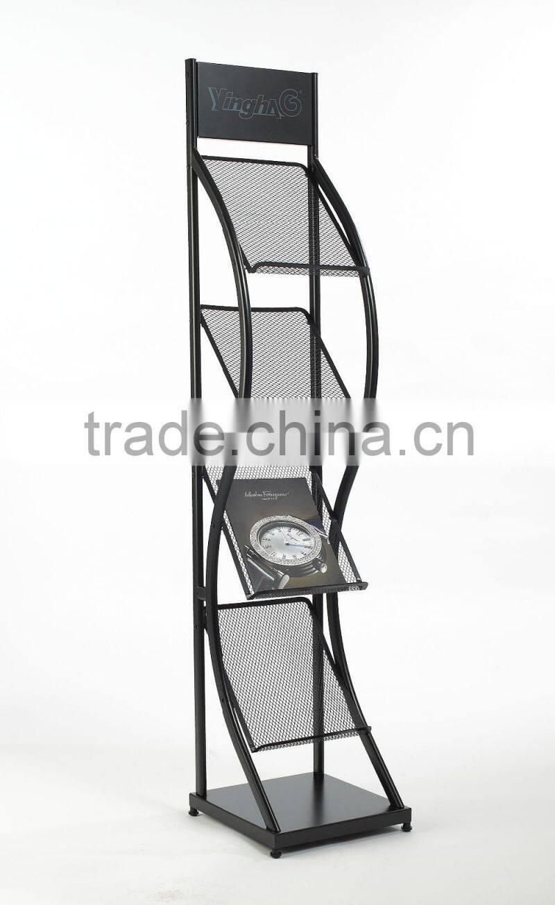 high quality library book wire rack