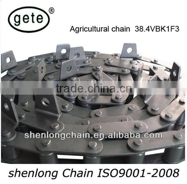 GDR HD agricultural conveyor feeder chain CA413- with K220/K221 attachments both side