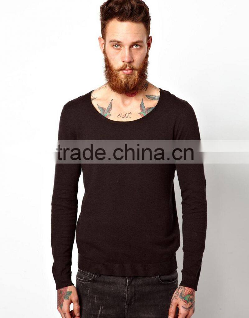 100% pure cotton Fine lightweight knit ribbed cuffs and waistband, Scoop neck regular fit Jumper