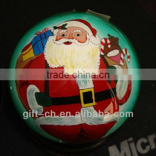 Colorful inside painted glass ornament ball for decoration christmas tree