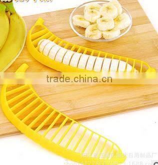 ABS handle stainless steel blade banana cutter / banana slicer / fruit slicer