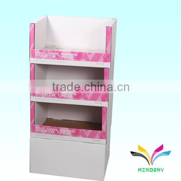 New design best selling foldable retail cardboard countertop postcard display stand