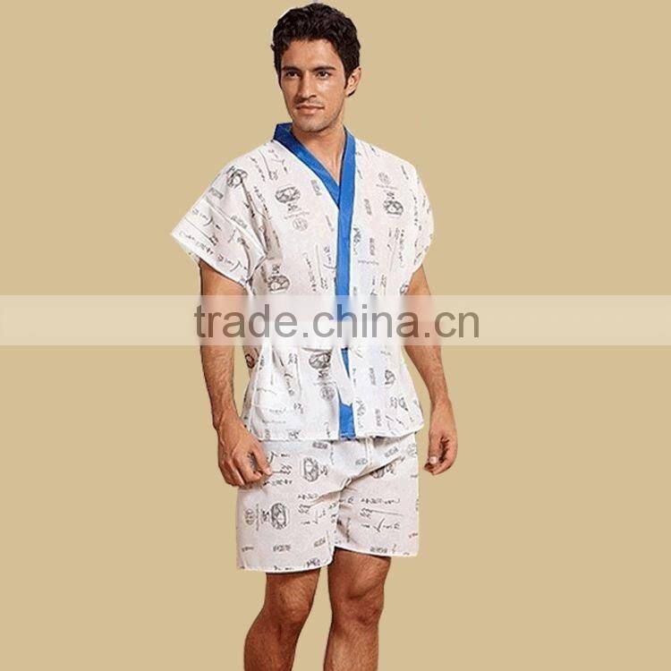 Disposable pp non woven sanua clothing, sauna suits, disposable bathrobe
