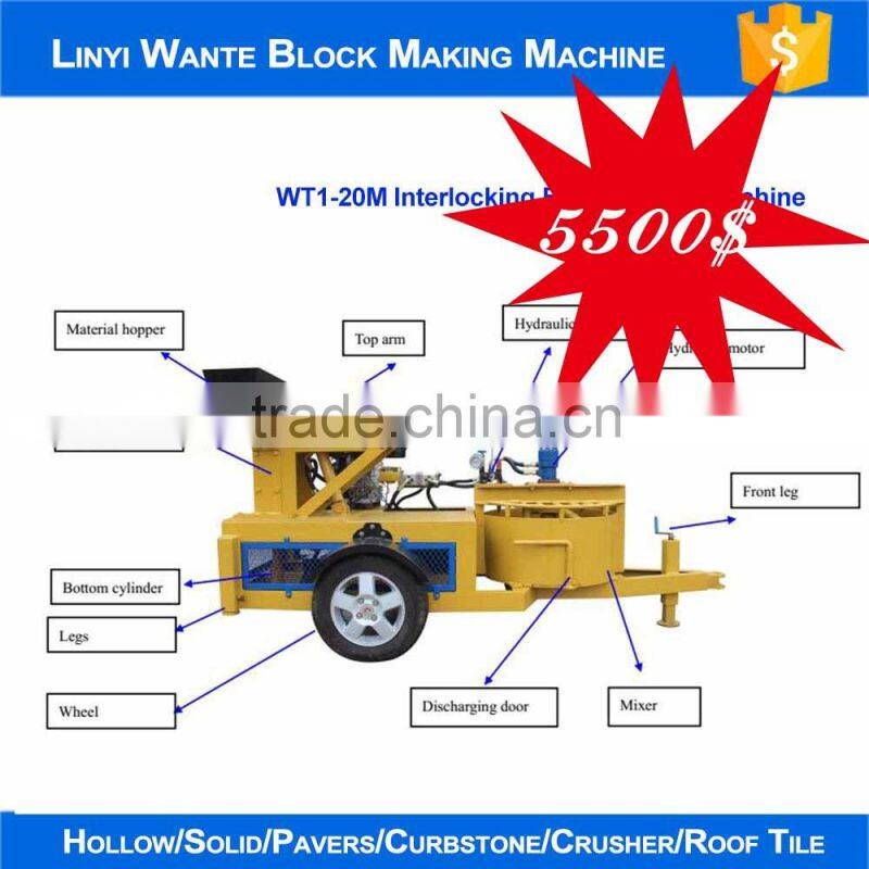 WANTE BRAND M7MI BLOCK MACHINE WITH A BIG DISCOUNT