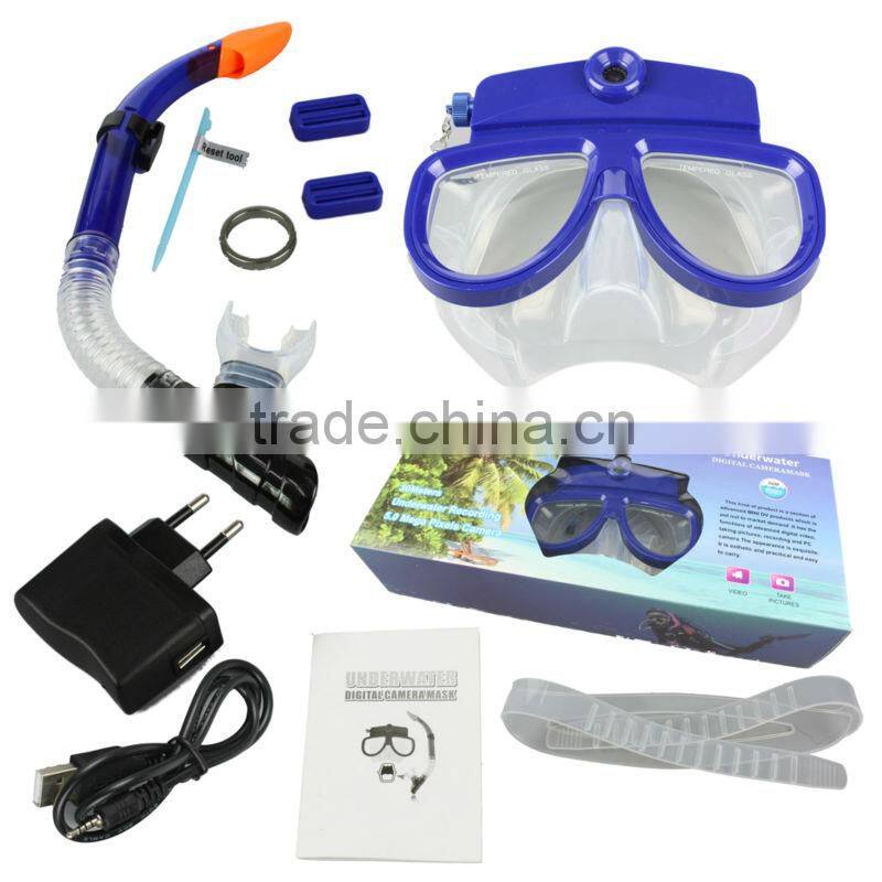 HD Underwater Scuba Diving Camera / Diving Mask Camera / Diving Mask DVR waterproof 30m