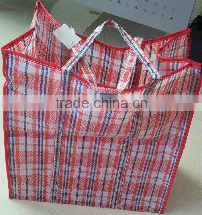 Big pp woven packaging bag with zipper for Packing light cargo