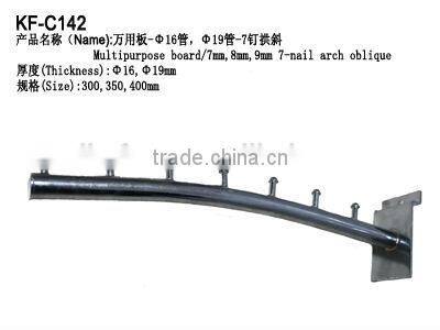 Bilateral oblique display cloth hook with beads/garment store equipment