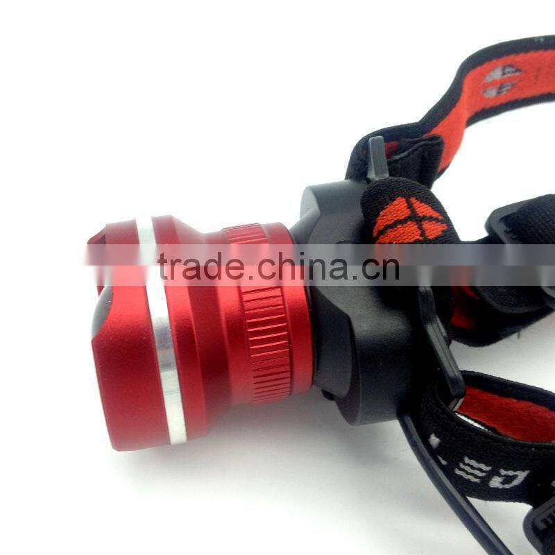 Poppas T85 xml-t6 10W 3AA battery operated zoom ultra bright headlamp