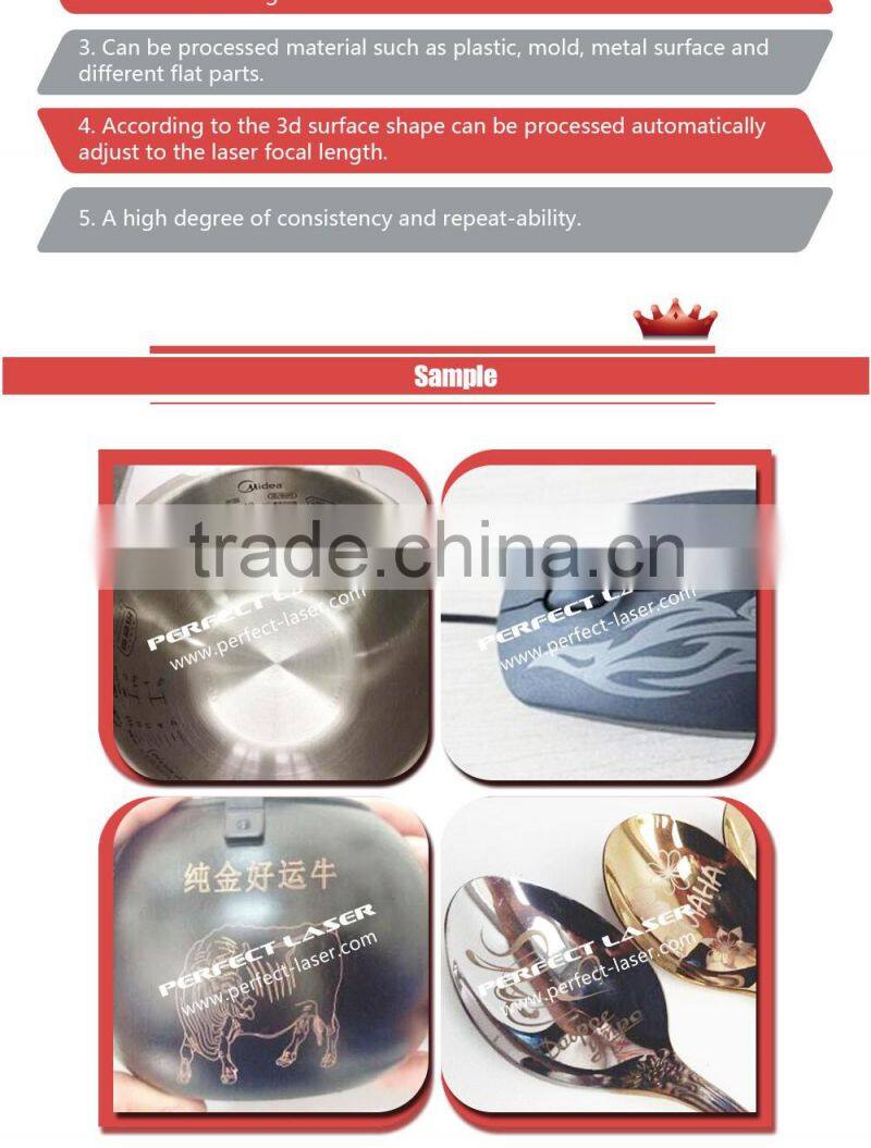 3D Curve Surface Dynamic Focusing Fiber Laser Marking Machine iphone mopa