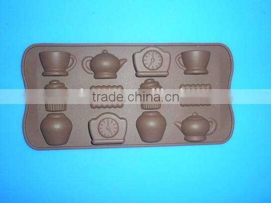 FDA/LFGB/SGS approved high quality 3d animal shape silicone chocolate mold