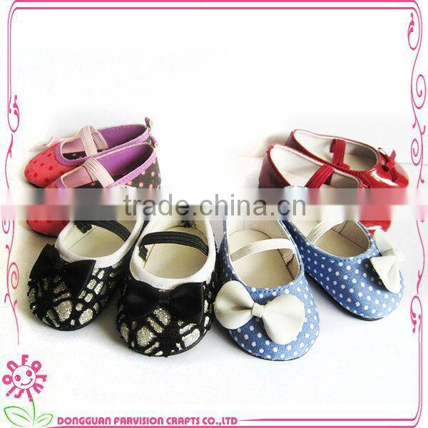 Sampling Doll shoes for 18 inch Vinyl doll shoes in stock