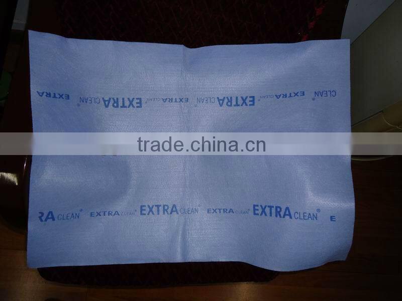 Super absorbent needle punched non-woven floor cleaning cloth with logo