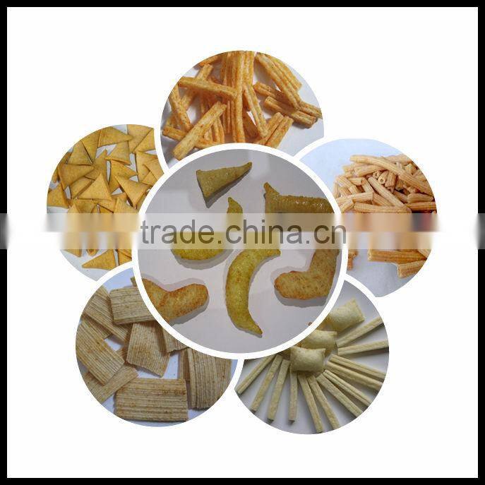 Stainless Steel Extruded Snack Food Fried Wheat Flour Bugle production line