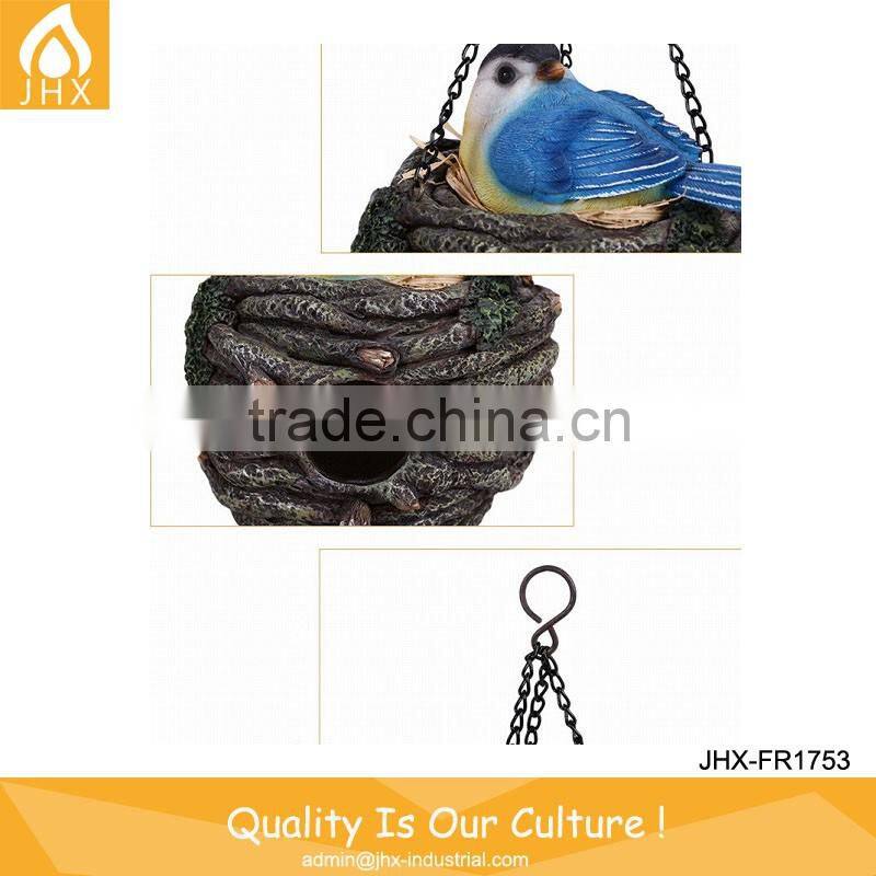 Leisure Decoration Hanging Bird's Nest Small Decoration Resin Bird