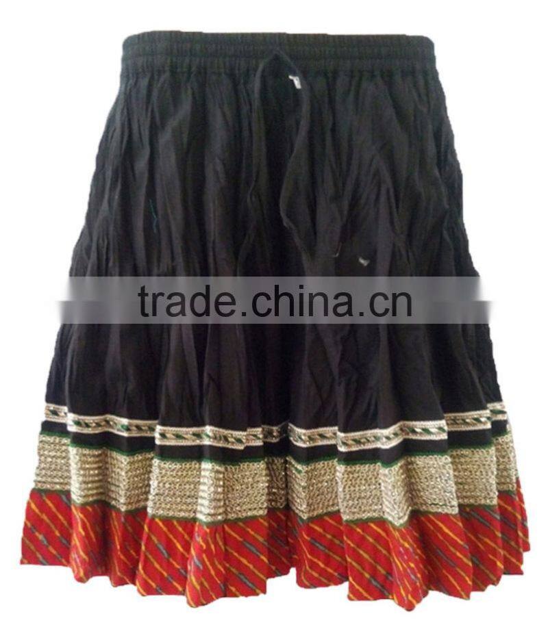 Shop Online Beach Wear Cotton Mini Skirt At JaipurOnline Offering Best Prices