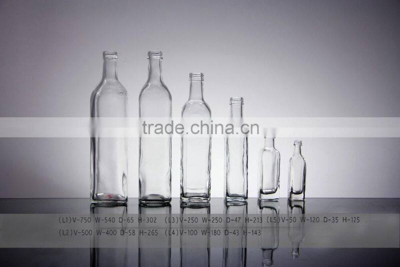 custom made beer packing bottle with engraved, glass wine bottle