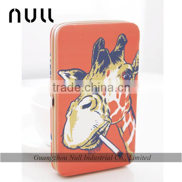 Passport cell phone and card holer leather young girl wallet with frame