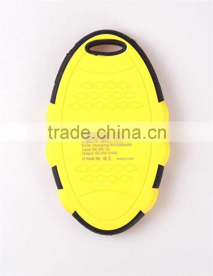 solar power bank 4000mah polymer portable cell
