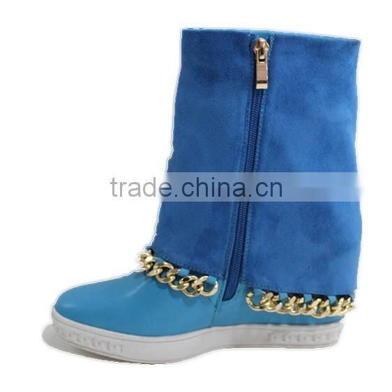 Metal chains hidden heels new models women boots