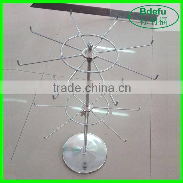 Two Layers Accessories Hanging Stand Jewelry Display Rack