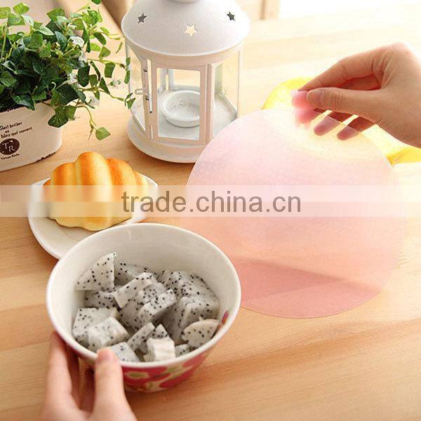 100% Food Grade Soft Design Food Keep Fresh Silicone Food Wrap Wholesale Free Shipping