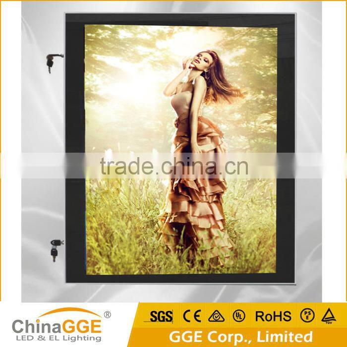 Unique design aluminum profiles outdoor light box waterproof led picture frames light box