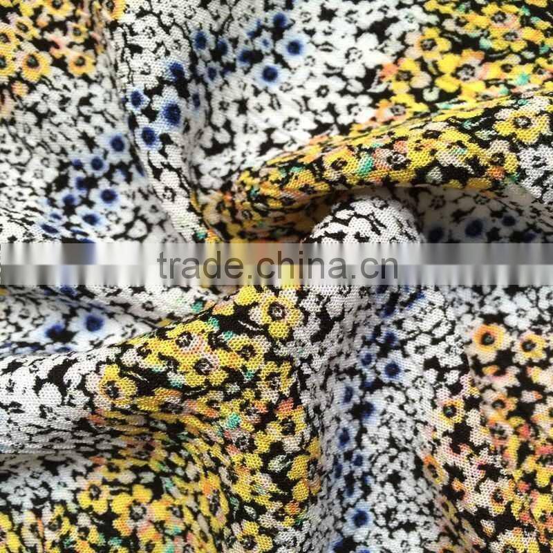hot sale soft bespoke printed viscose crepe fabric for women's clothing