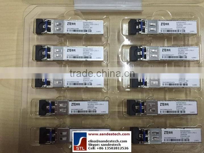 ZTE SM-40KM-1310-1.25G-C RTXM191-450 MXPD243MD SP-GB-EX-CDFB-ZT 1.25G 40KM SFP SM optical transceiver