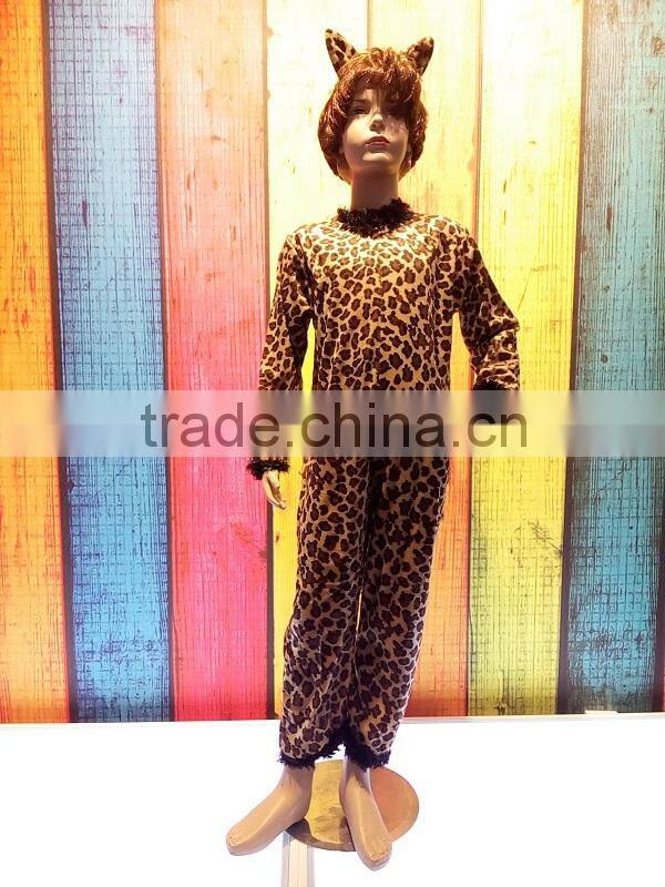 wholesale fashion leopard skirt dress sexy latex catsuit animal costume for girls