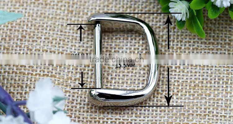 High quality alloy metal button D ring buckel handbags accessory