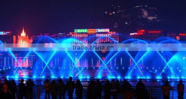 Stainless Steel Water Projection Screen And Laser Show For Outdoor