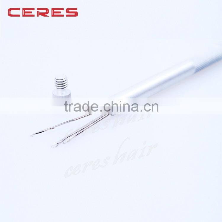 Cheap wholesale Hair Accessories Metal Crochet Hook for hair weave, metal Needle Threader for braid hair weave