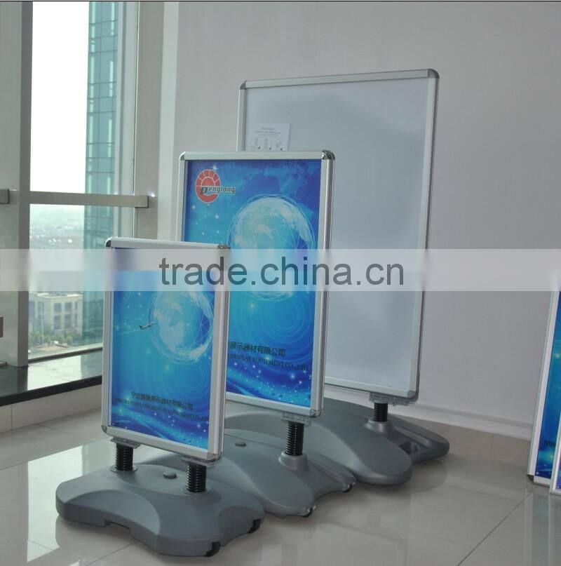 Advertising Display Stand water base front open snap A board poster holder sign stand