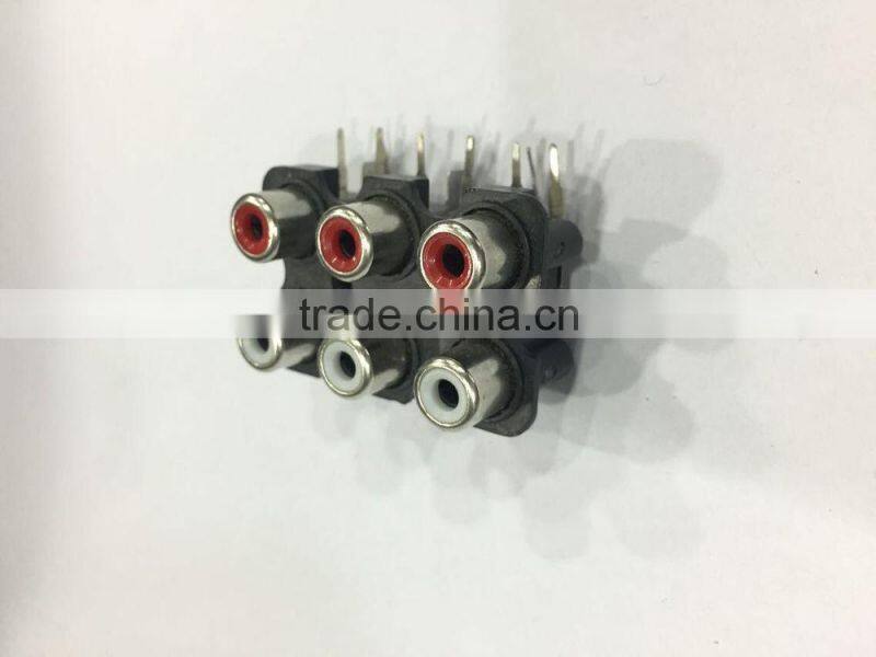 6 holes electric socket AV socket with screened