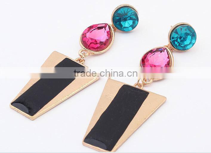 europe style acrylic material free sample diamond earring