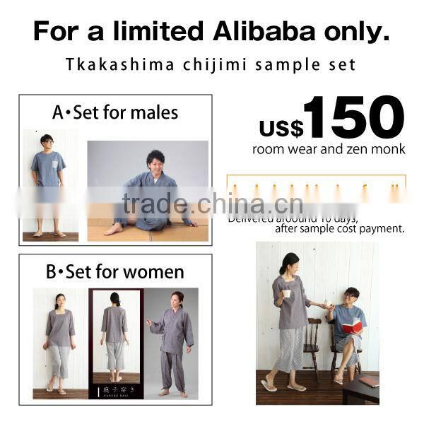 Japanese traditional crepe cotton price per meter for summer wear