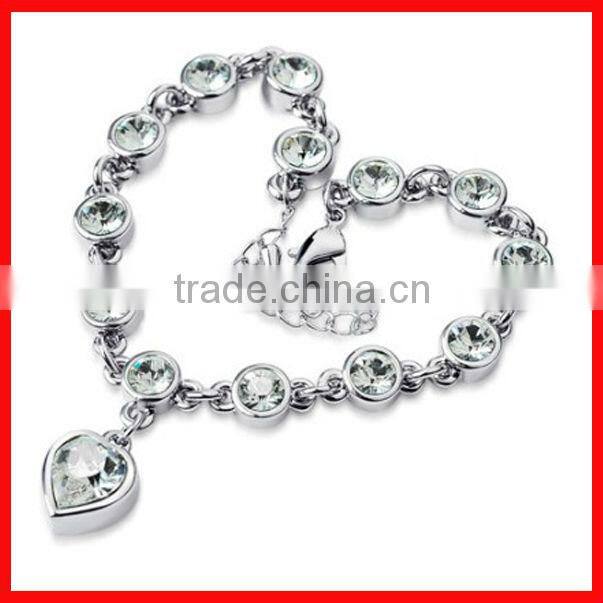 2013 New Arrival Fashoin High Quanlity heart Crystal Bracelet