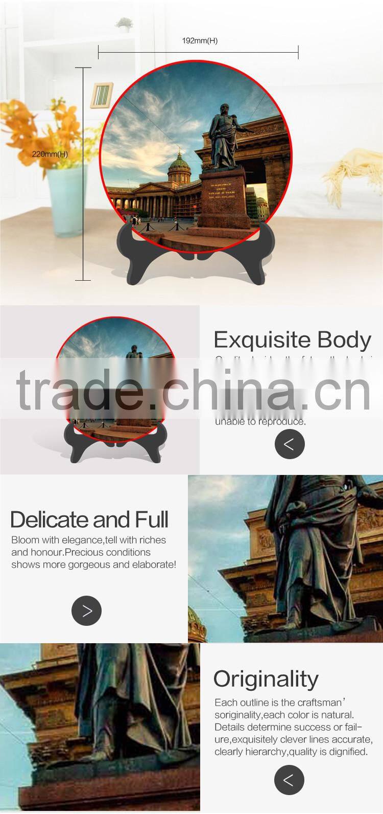 Tourist souvenirs gift items modern buildings painted home furnishing decoration
