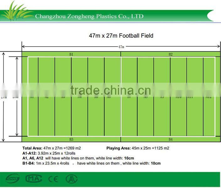 High UV resistance people-friendly artificial lawn for landscaping