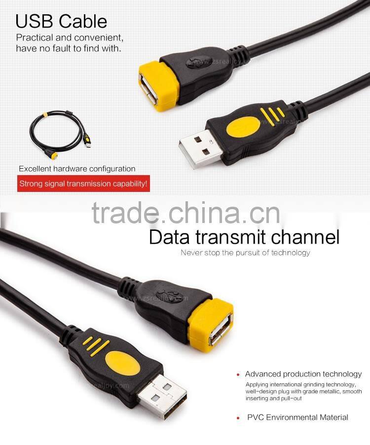 2016 Manufacturer High Quality Black High Speed Male to Female Extension Usb Cable